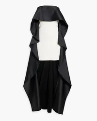 Alice + Olivia Alice Olivia - Theda strapless two-tone satin maxi dress - Black Black