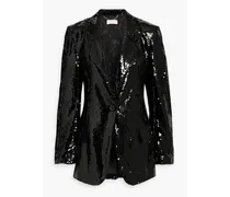 James sequined mesh blazer - Black