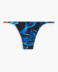 Louisa Ballou Printed bikini briefs - Blue Blue