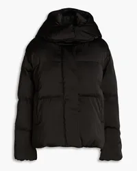 Maje Quilted shell hooded jacket - Black Black