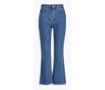 High-rise bootcut jeans - Blue