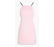 Cutout duchesse-satin mini dress - Pink