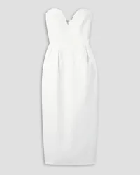 Mara Hoffman Isla strapless TENCEL™ Lyocell and linen-blend midi dress - White White