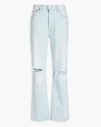 RE/DONE Faded high-rise straight-leg jeans - Blue Blue