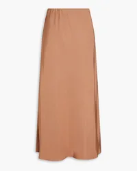 By Malene Birger Boshan satin-twill midi skirt - Brown Brown