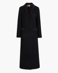 Missoni Embroidered wool-blend felt coat - Black Black