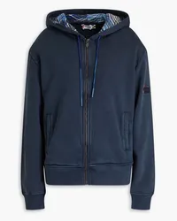 Missoni Cotton-fleece zip-up hoodie - Blue Blue