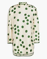 Zimmermann Polka-dot silk-twill blouse - White White