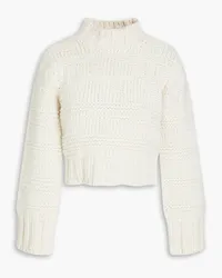 Joseph Cropped merino wool-blend turtleneck sweater - White White