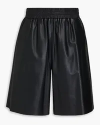 Emporio Armani Leather shorts - Black Black