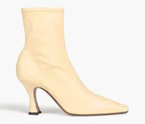 Leather ankle boots - Yellow