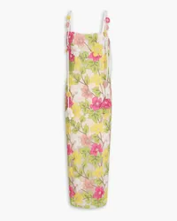 Rachel Gilbert Willow embellished tulle maxi dress - Multicolor Multicolor