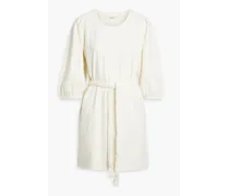 Cotton-jersey mini dress - White