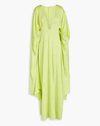 Cult Gaia Winona ruched hammered-satin gown - Green Green