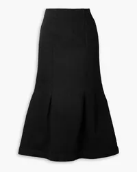 KHAITE Levine denim midi skirt - Black Black