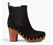 Decker studded suede ankle boots - Black
