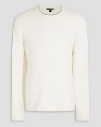 James Perse Intarsia-knit cashmere sweater - White White