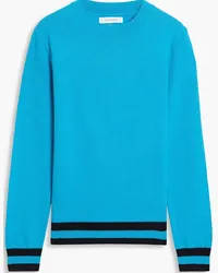 Chinti & Parker Striped wool and cashmere-blend sweater - Blue Blue