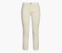 Roxanne cropped mid-rise skinny jeans - Neutral