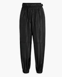 Proenza Schouler Cropped shell track pants - Black Black