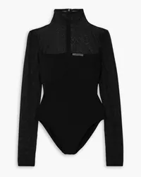 Nensi Dojaka Jersey and tulle bodysuit - Black Black