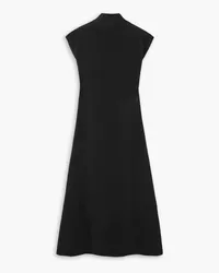 GAUCHERE Twill midi dress - Black Black