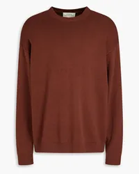 Studio Nicholson Nimbus oversized merino wool and cotton-blend sweater - Brown Brown