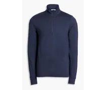 Jersey half-zip sweatshirt - Blue