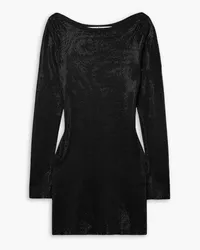 Alexander Wang Crystal-embellished jersey mini dress - Black Black