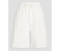 Cotton-fleece shorts - White