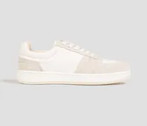 Mack canvas and suede sneakers - White