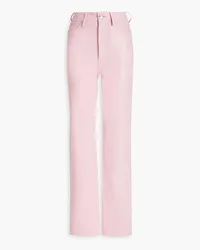 ROTATE Birger Christensen Leather straight-leg pants - Pink Pink