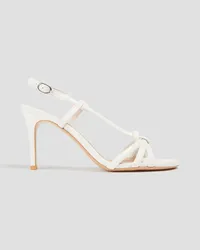 Claudie Pierlot Knotted leather sandals - White White