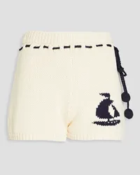 Zimmermann Intarsia cotton shorts - White White