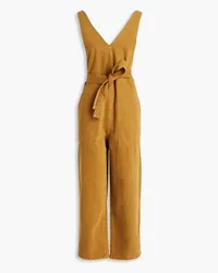 Alex Mill Ollie cropped denim jumpsuit - Yellow Yellow