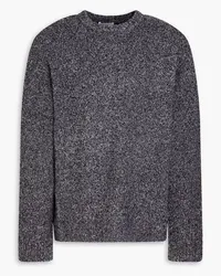 John Elliott + Co Bouclé-knit merino wool-blend sweater - Gray Gray