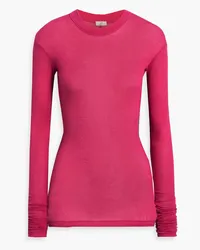 BITE Studios Ribbed cotton-jersey top - Pink Pink