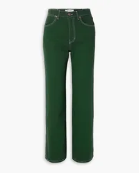 Reformation Cowboy high-rise straight-leg jeans - Green Green