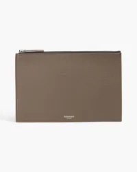 Serapian Pebbled-leather pouch - Neutral - OneSize Neutral