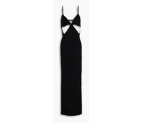 Sinclair cutout ribbed-knit maxi dress - Black