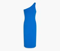 Colby one-shoulder ponte dress - Blue