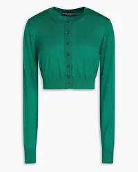 Dolce & Gabbana Cropped cashmere cardigan - Green Green