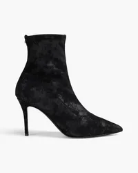 Giuseppe Zanotti Arteana Corsini 95 brushed-leather sock boots - Black Black