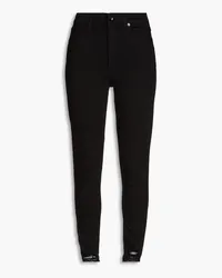 Rag & Bone Distressed high-rise skinny jeans - Black Black