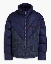 Missoni Quilted printed shell down jacket - Blue Blue