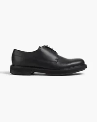 Emporio Armani Pebbled-leather derby shoes - Black Black