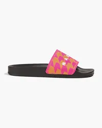 Marni Houndstooth jacquard slides - Pink Pink