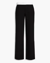 Victoria Beckham Satin-crepe wide-leg pants - Black Black