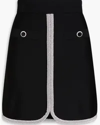 Rebecca Vallance Raine crystal-embellished knitted mini skirt - Black Black