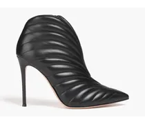 Gianvito Rossi Quilted leather ankle boots - Black Black
